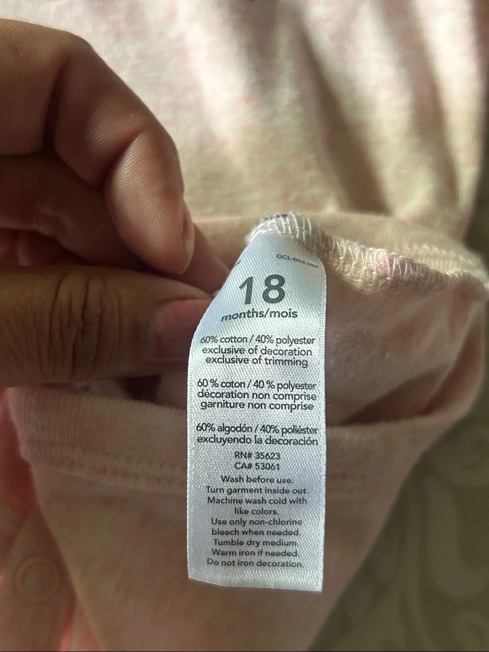 Carter's Light Pink 